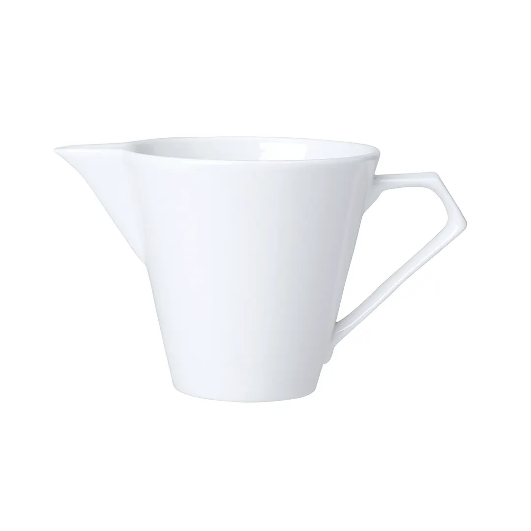Steelite 82000AND0521 Creamer Pitcher, 7.75 oz Bone China, 3.25" x 3.5", With Handle - 1 Dozen