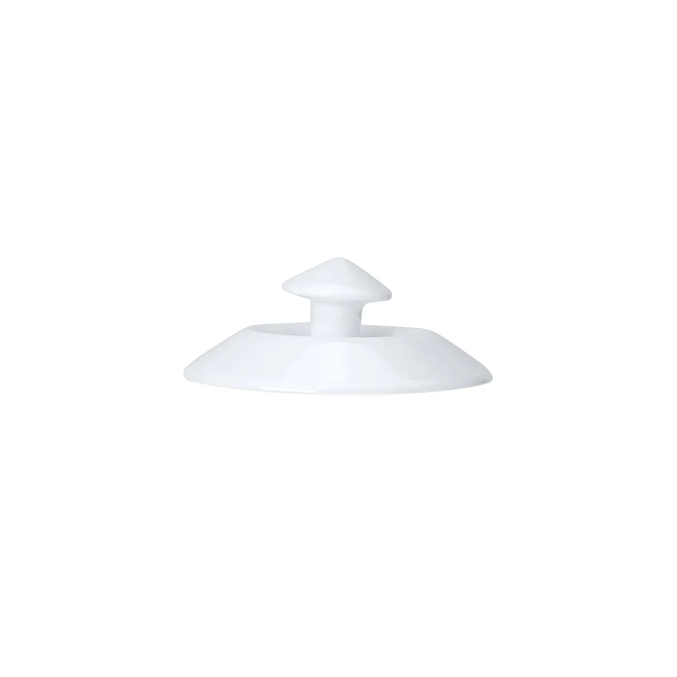 Steelite 82000AND0531L Coffee Pot Lid, 3.5" x 1.875" White Snipe Deco Edwards Bone China - 6/Case