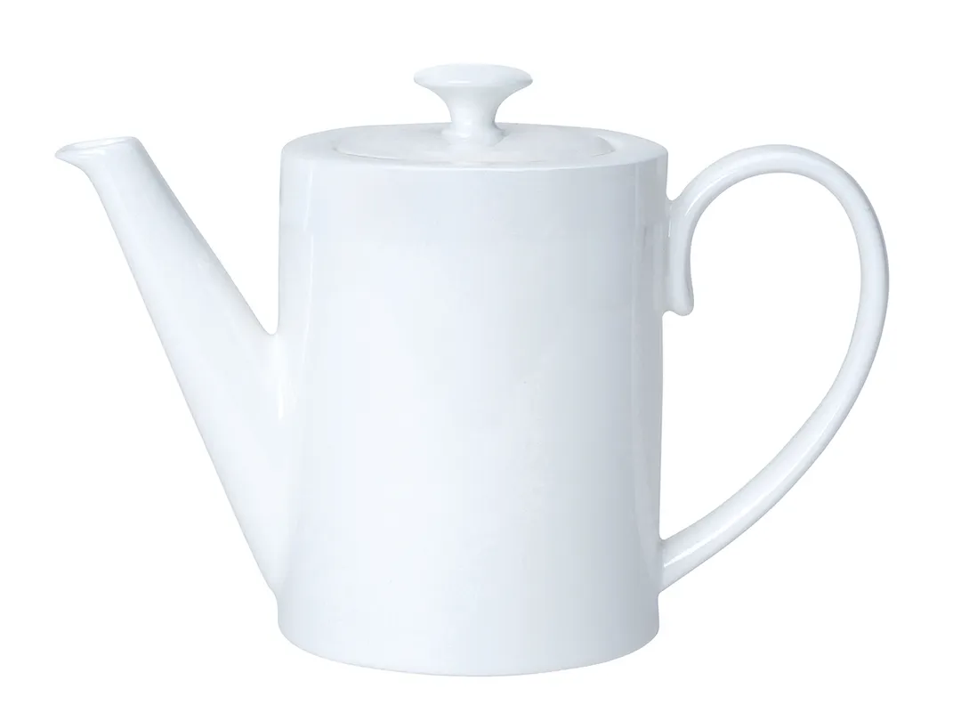 Steelite 82000AND0542L - White Bone China Beverage Pot Lid, 2.375" x 1.375", William Edwards Design
