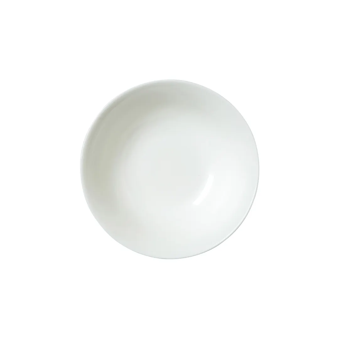 Steelite 82000AND0555 - 6" White Bone China Round Cereal Bowl, 17 oz, 6.25" x 2.0" - 1 Dozen
