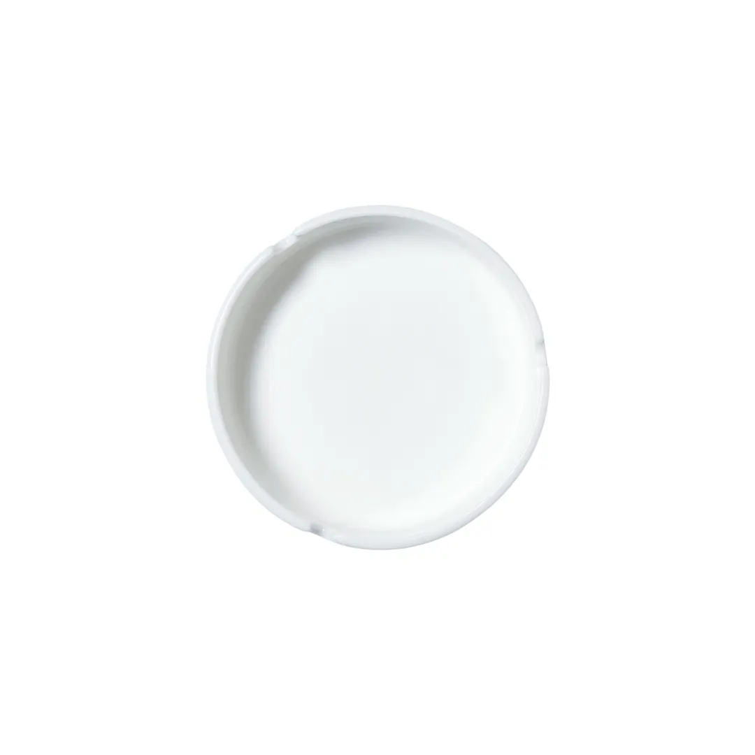 Steelite 82000AND0568 - Bone China Whiteware Ashtray, 3.625" x 1.25" Size, Asian Design - 1 Dozen