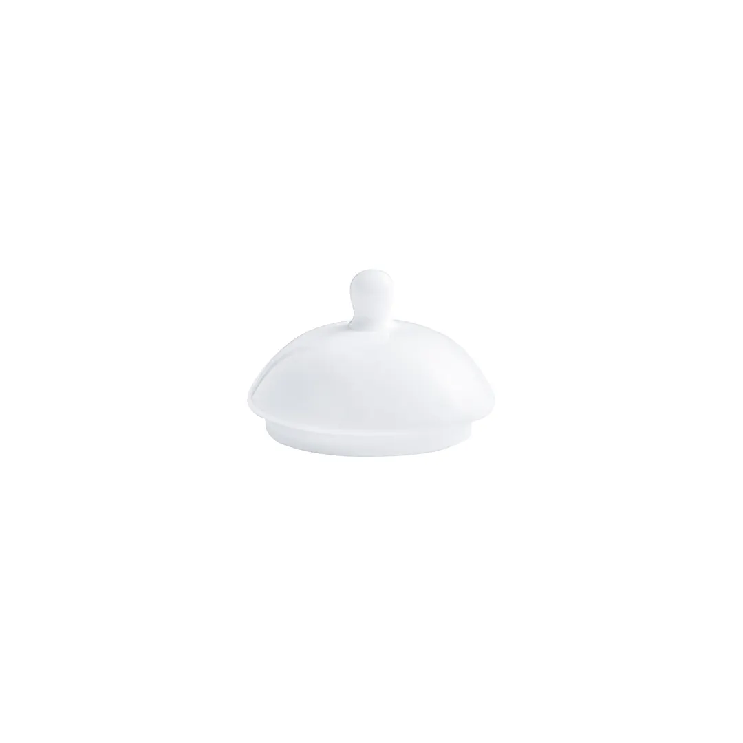 Steelite 82000AND0650 Espresso Round Teacup Lid, 2.375" x 1.75", Bone China - 1 Dozen