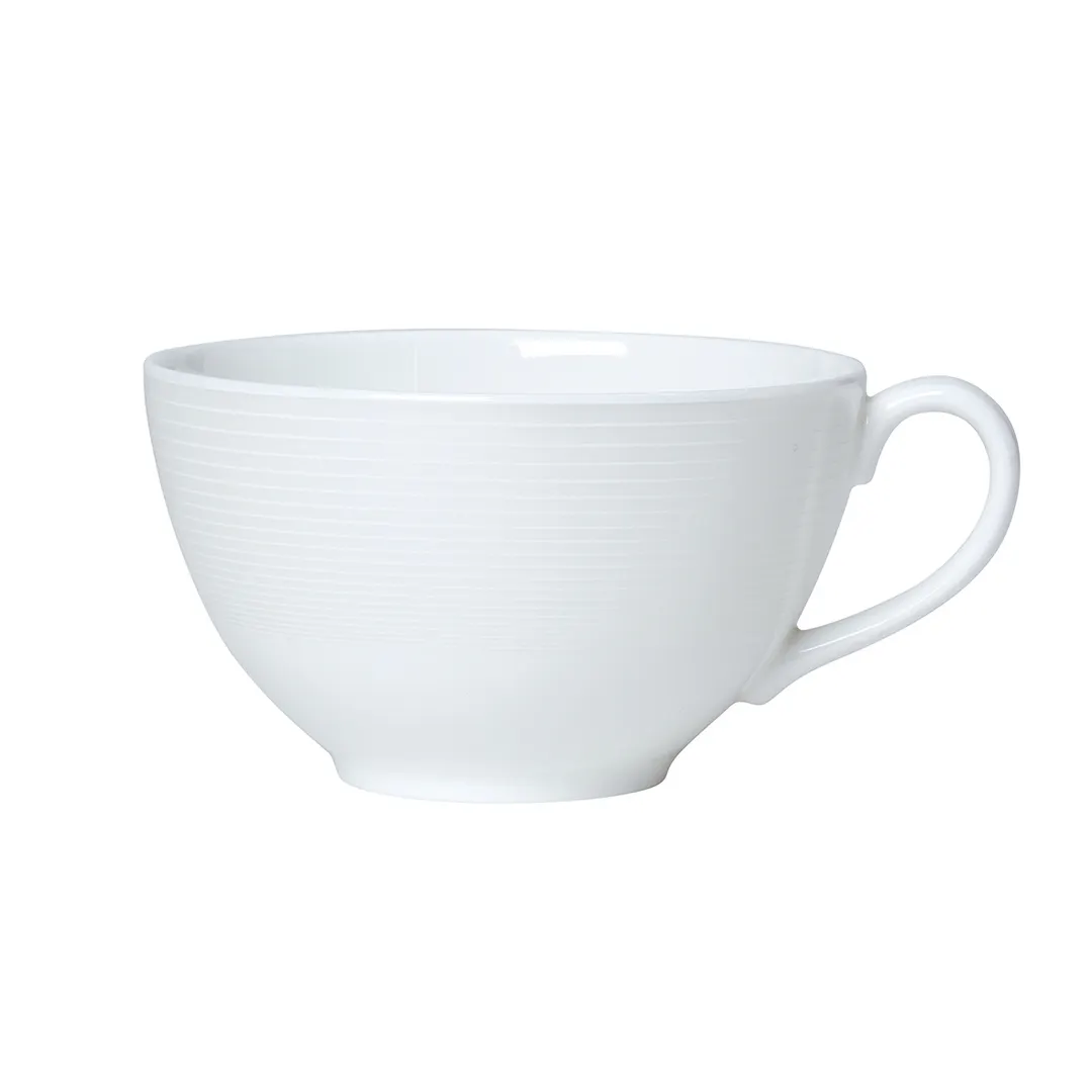 Steelite 82102AND0411A - Tea Cup, 9 oz Bone China, 5.0" x 4.0" x 2.5", Spiro Design - 1 Dozen