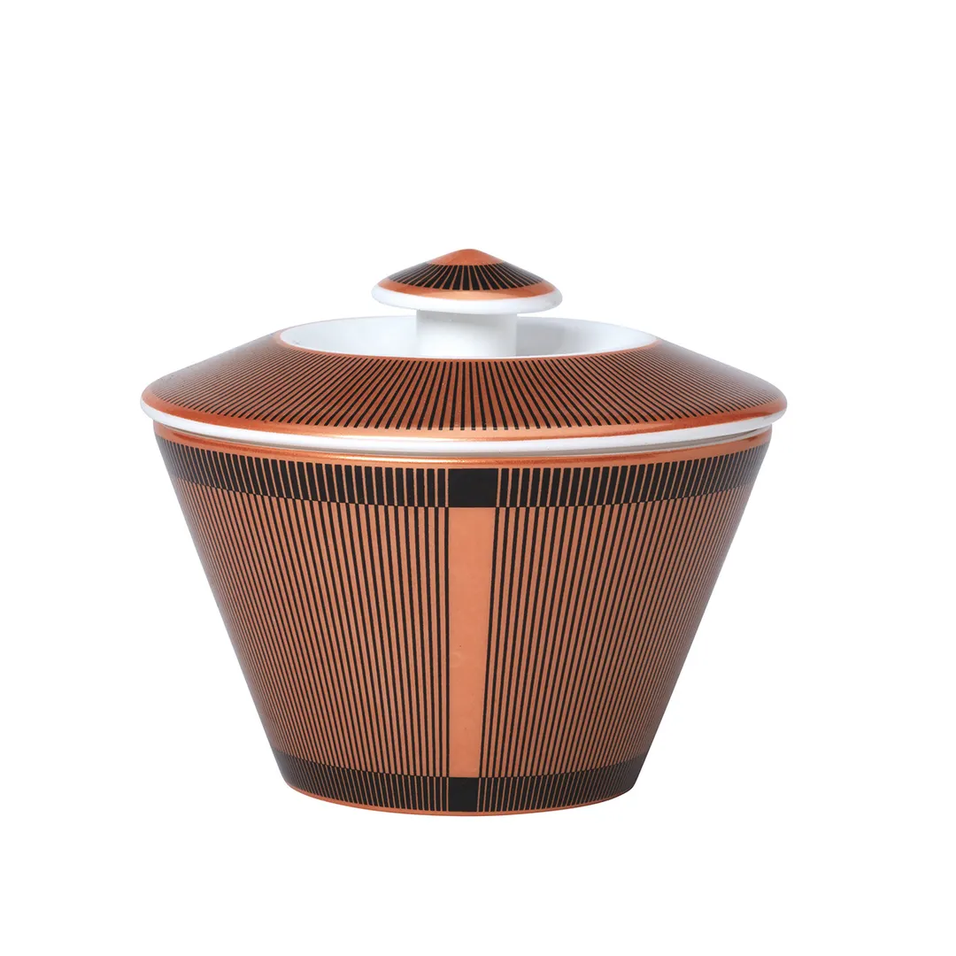 Steelite 82105AND0519 Sugar Bowl, 7 oz, 2.25" x 3.5" Bone China with Lid - 1 Dozen