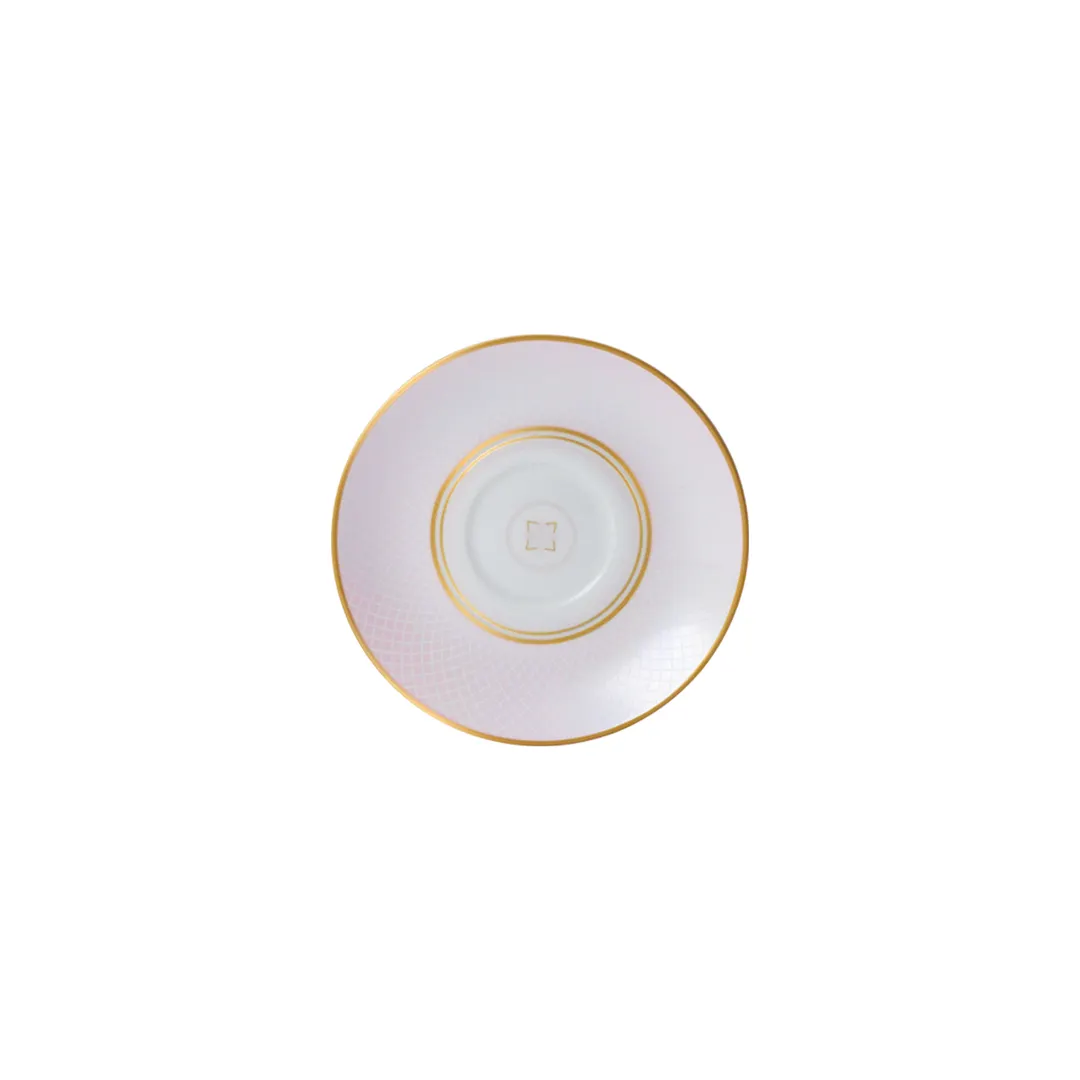 Steelite 82106AND0146 Espresso Saucer 4.75" x 0.75" Sig Trellis William Round Bone China - 1 Dozen