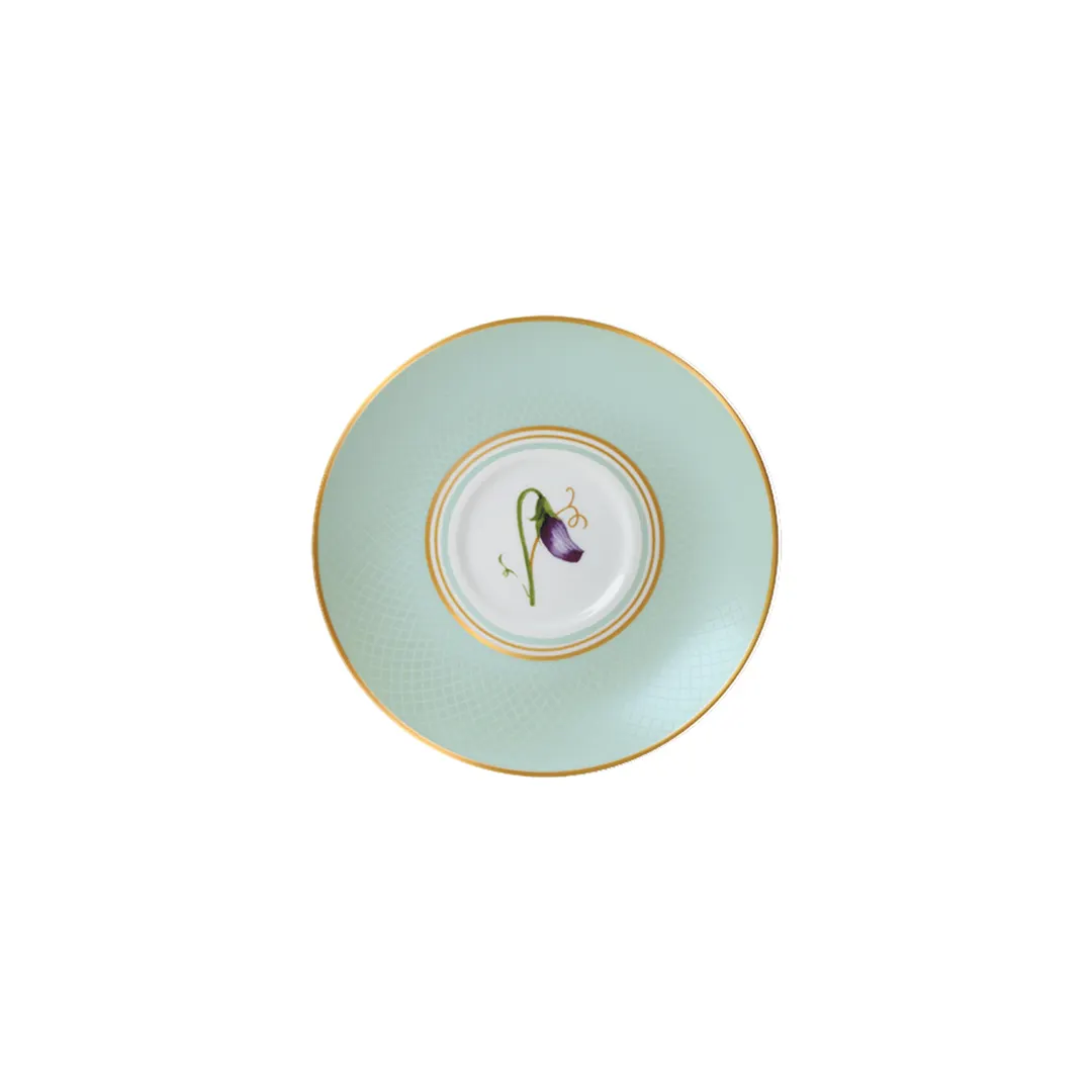 Steelite 82106AND0169 - Tea For One Saucer, 5.75" x 0.75", Round Bone China Trellis - 1 Dozen