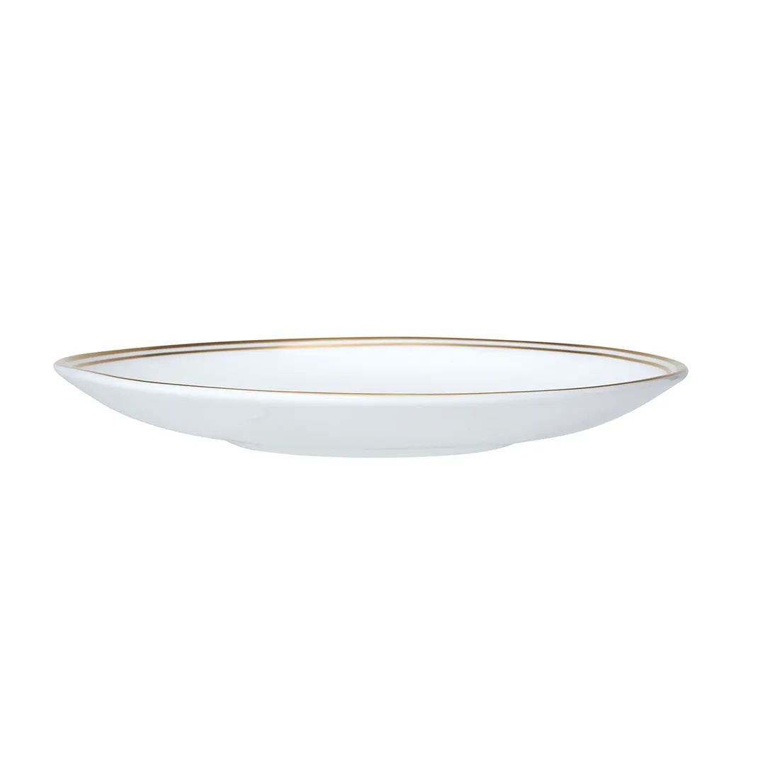 Steelite 82107AND0169 Tea For One Saucer, 5.75" x 0.75", Burnished Gold China Edwards - 1 Dozen