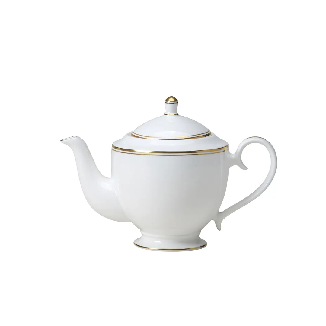 Steelite 82107AND0213 - Signature Teapot Lid, 3.375" x 2.25", Burnished Gold Bone China - 6/Case