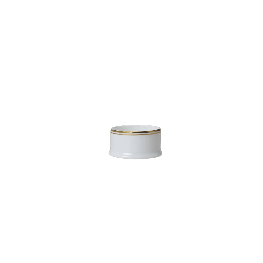 Steelite 82107AND0249 - Burnished Gold Bone China Condiment Pot, 2.5" x 1.375", 2 oz - 1 Dozen