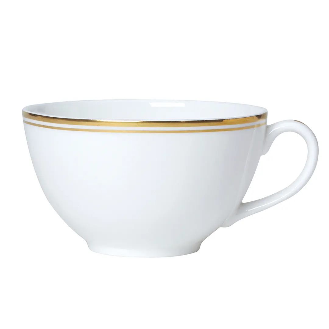 Steelite 82107AND0411A - Tea For One Cup, 9 oz Burnished Gold Bone China, 5.0" x 4.0" x 2.5"-1 Dozen