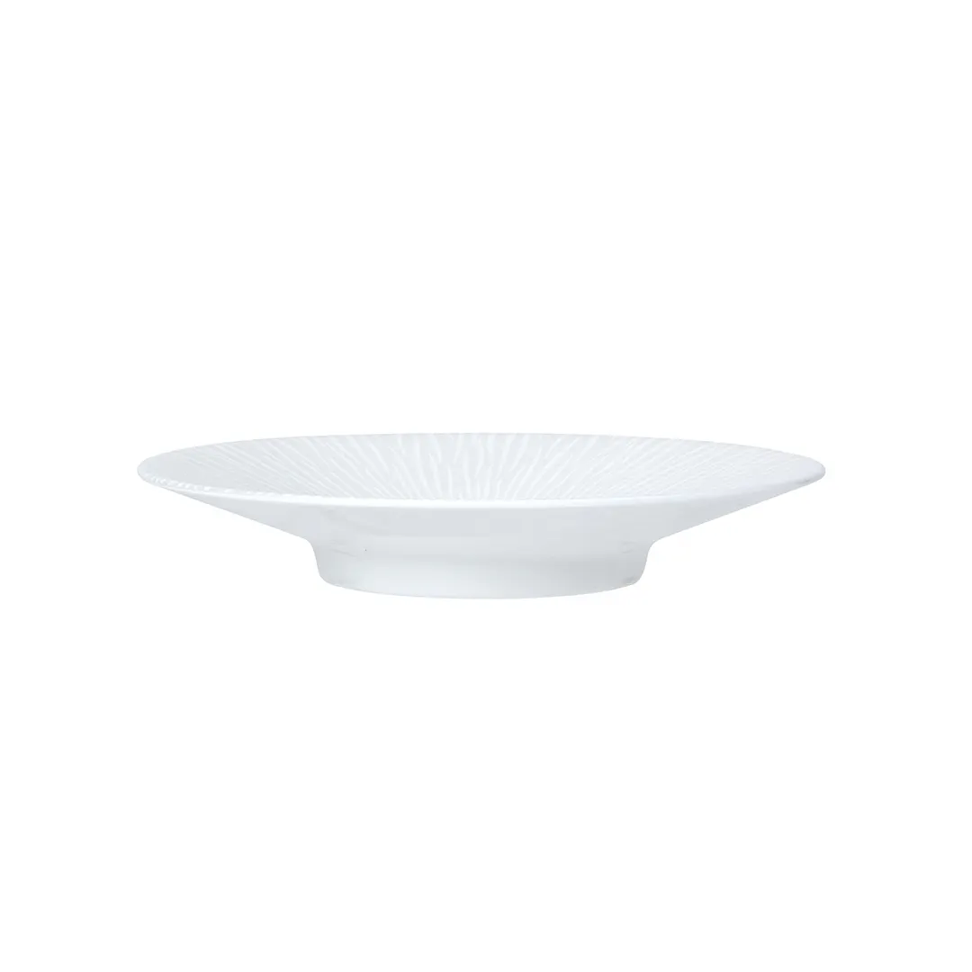 Steelite 82109AND0518 Espresso Saucer 4.75" x 0.75" Signature Flame Bone China - 1 Dozen