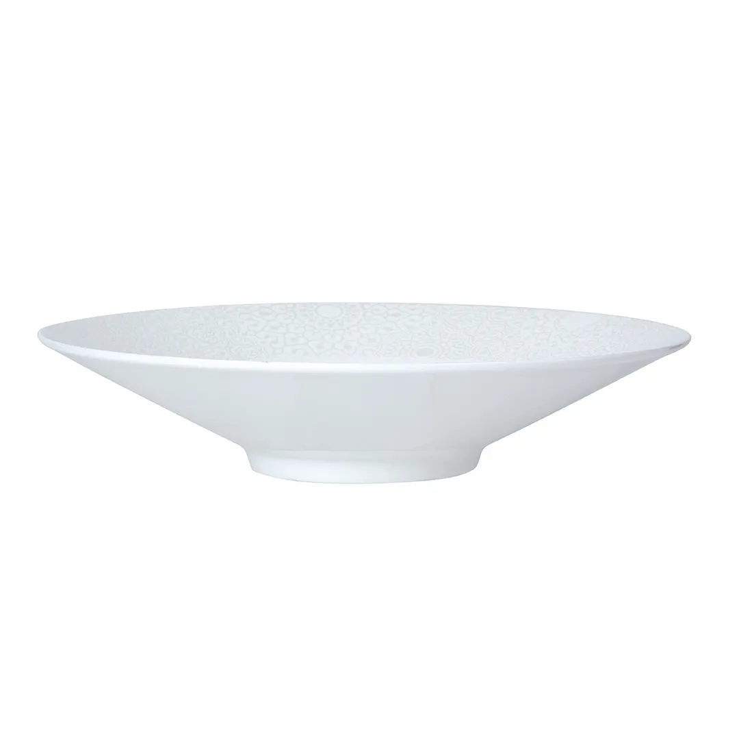 Steelite 82110AND0473 - 24 Oz Bone China Round Bowl, 10.75" x 2.25", Moresque Edwards Design - 6/Case