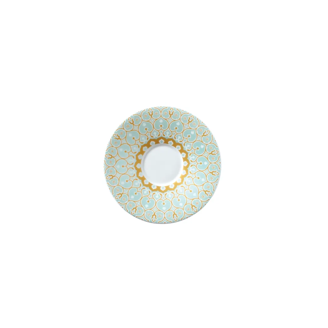 Steelite 82110AND0518 Espresso Saucer, 4.75" x 0.75", Round Bone China - 1 Dozen