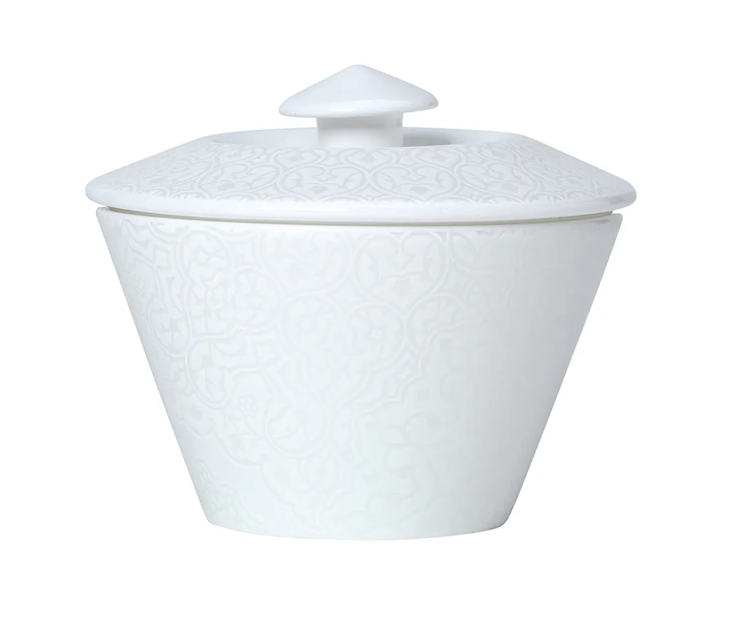 Steelite 82110AND0520 Sugar Bowl Lid, 3.875" x 1.375", Bone China, Moresque Edwards - 1 Dozen
