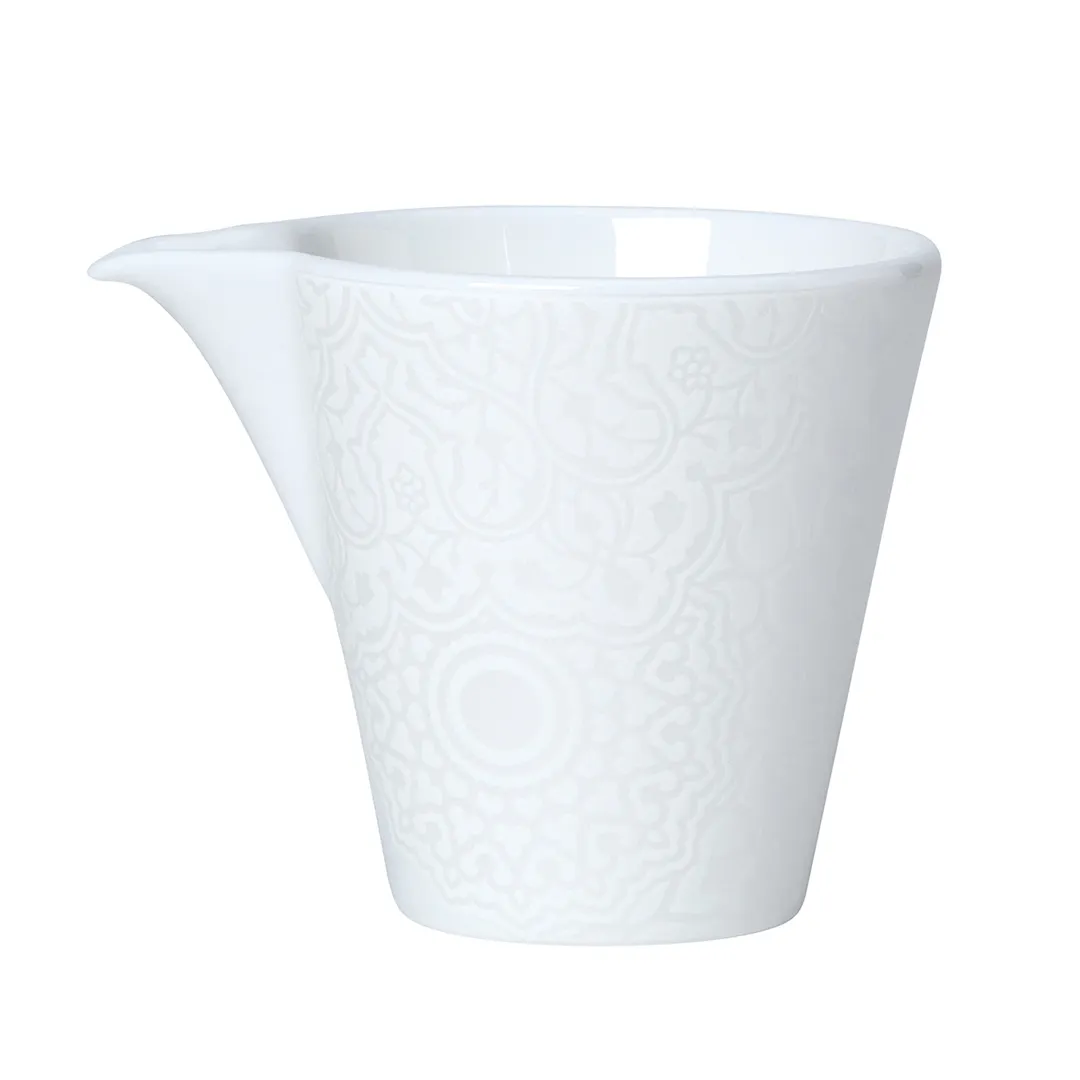 Steelite 82110AND0527 - Bone China Creamer Pitcher, 3.75 oz (2.5" x 2.5"), No Handle - 1 Dozen