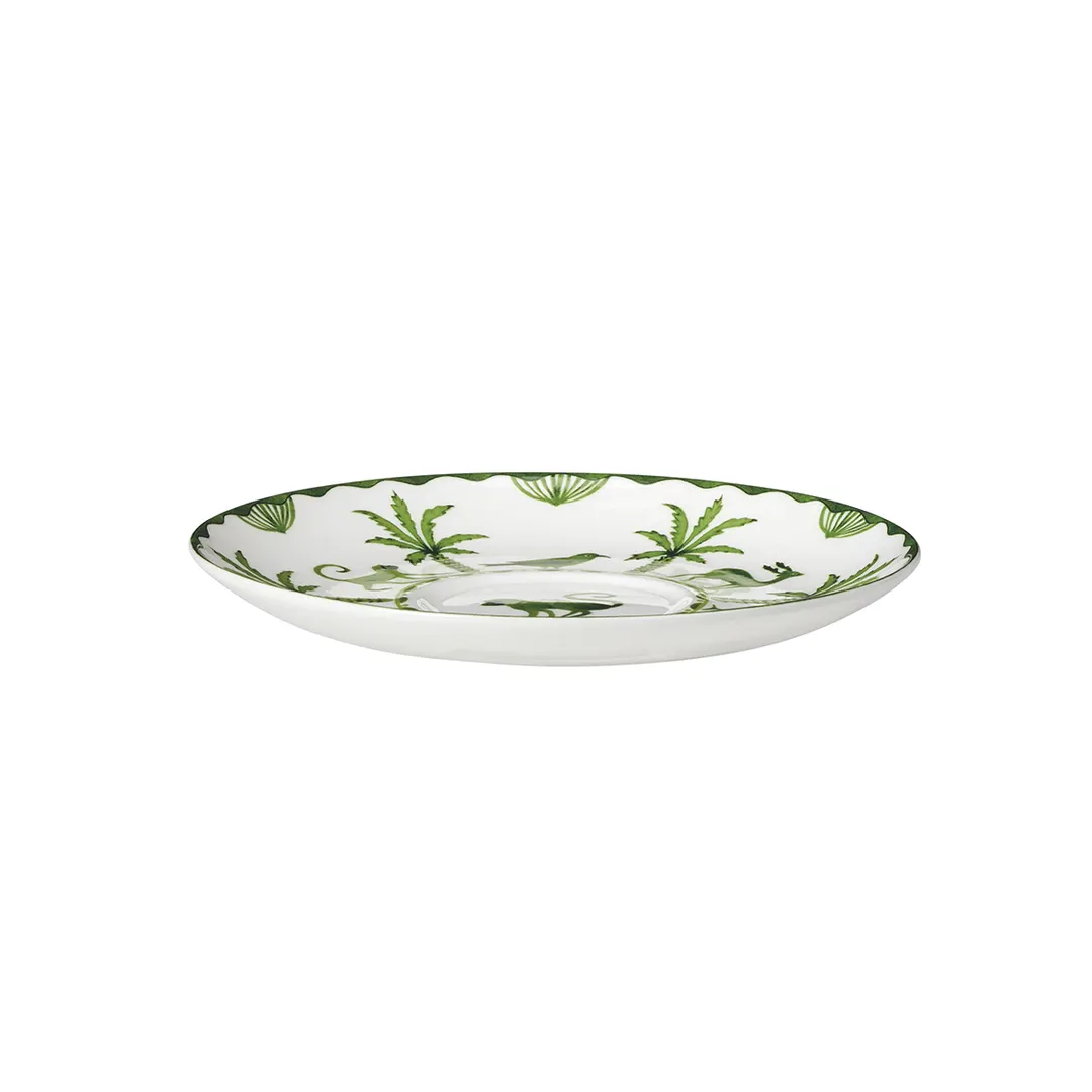 Steelite 82112AND0169 Tea For One Saucer, 5.75" x 0.75" Sultans Garden, Round Bone China - 1 Dozen