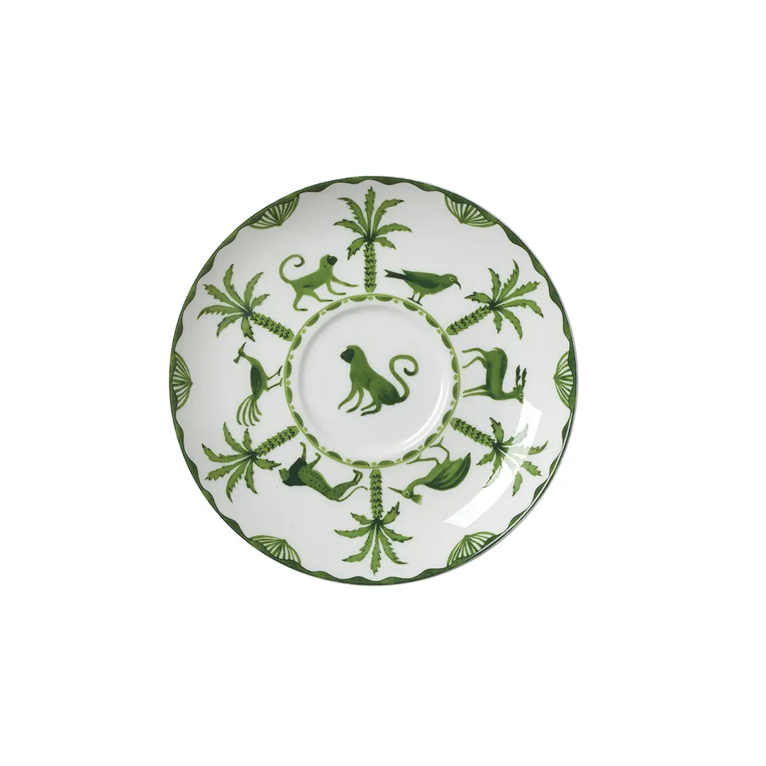 Steelite 82112AND0169 Tea For One Saucer, 5.75" x 0.75" Sultans Garden, Round Bone China - 1 Dozen