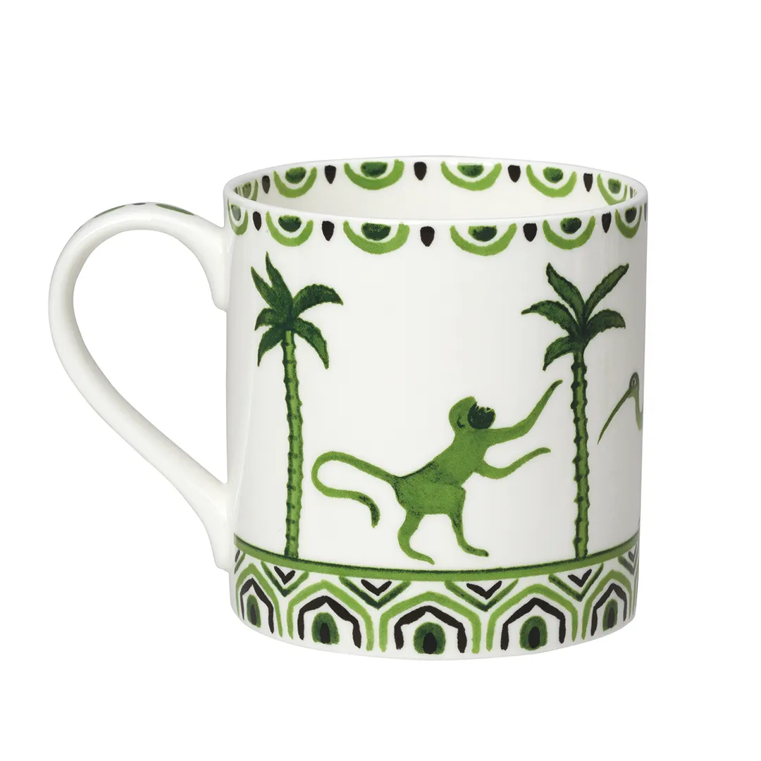 Steelite 82112AND0281V1 - China Mug, 12.25 Oz Bone China, 5"x3.25"x3.5", Sultans Garden - 1 Dozen