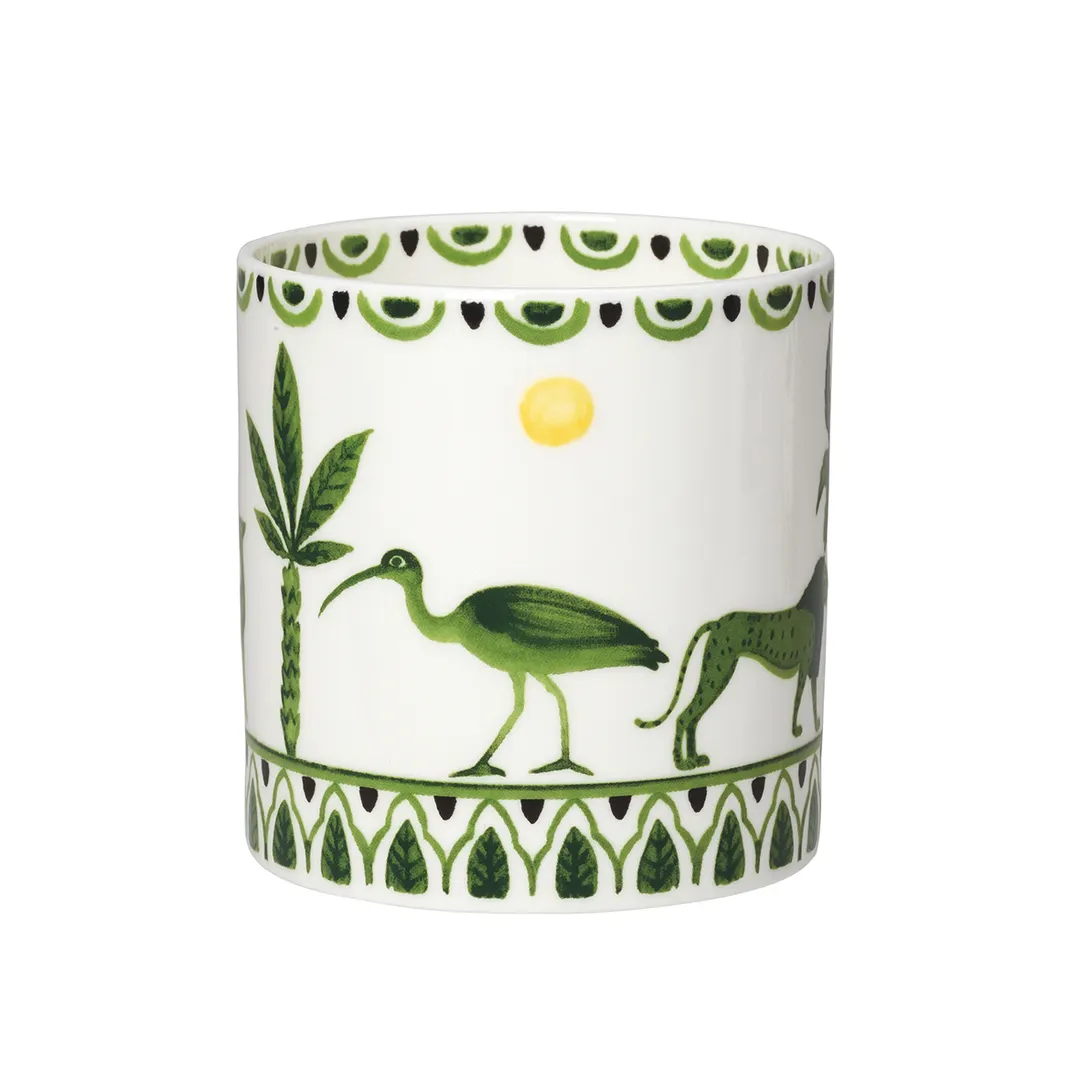 Steelite 82112AND0281V2 - 12.25 Oz Bone China Mug, 5.0" x 3.25" x 3.5", Sultans Garden - 1 Dozen