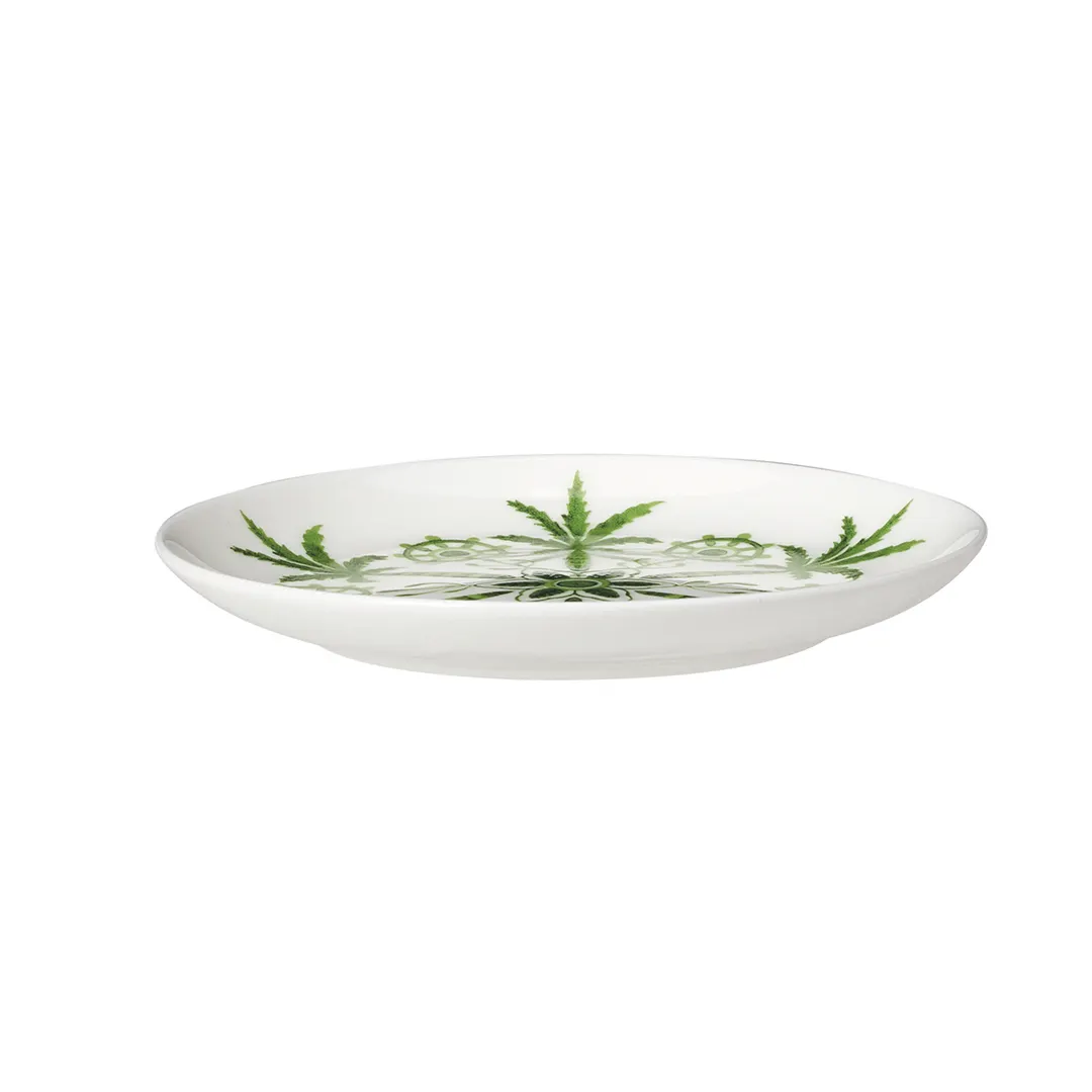 Steelite 82112AND0295 Butter Dish, 4.75" x 0.625", Round Bone China, Sultans Garden Pattern - 1 Dozen