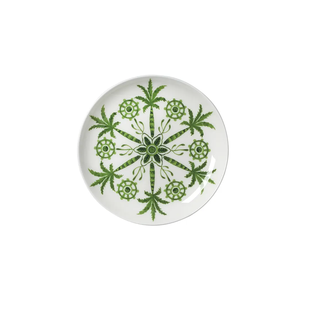 Steelite 82112AND0295 Butter Dish, 4.75" x 0.625", Round Bone China, Sultans Garden Pattern - 1 Dozen