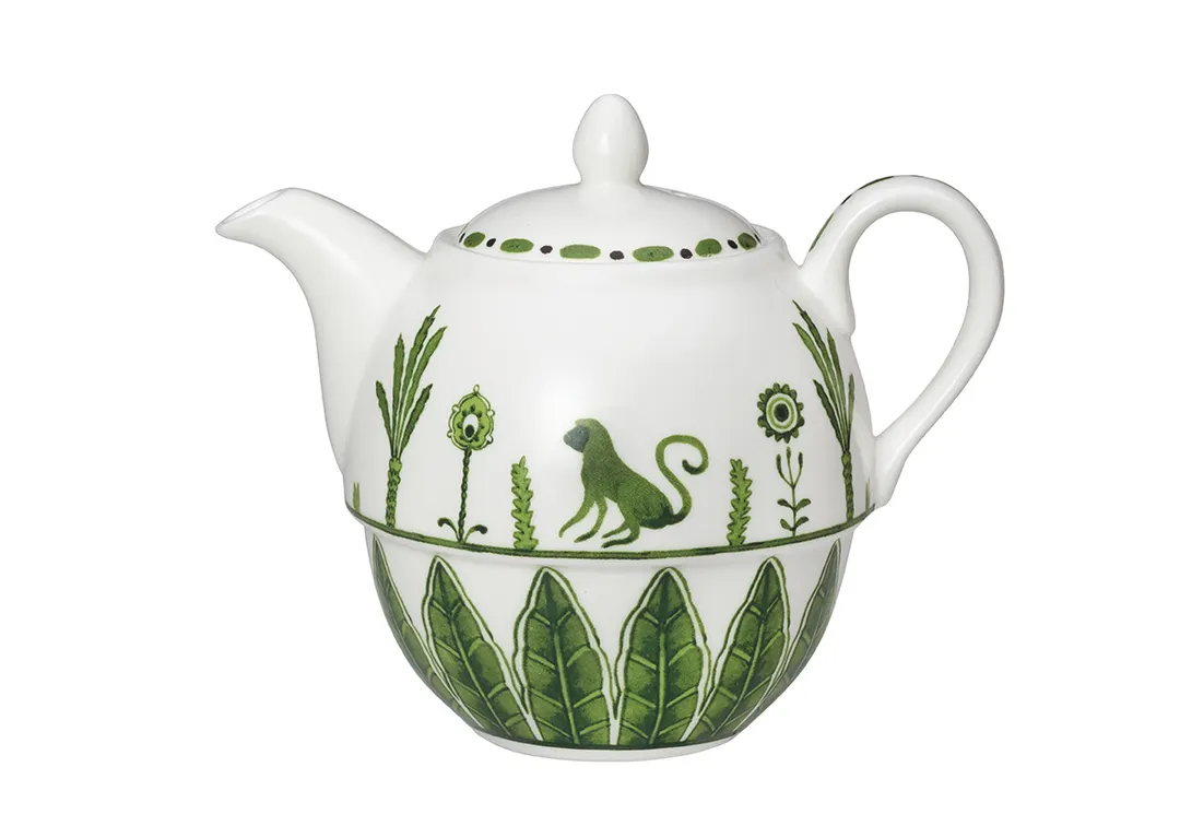 Steelite 82112AND0411BL Teapot Lid, 2.25" x 1.625", Signature Sultans Garden Bone China - 6/Case