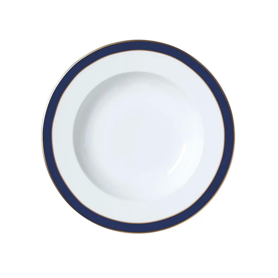 Steelite 82114AND0105 - Duke William Edwards Round Rim Bowl 8.0 oz 8.75"x1.375" Bone China - 1 Dozen