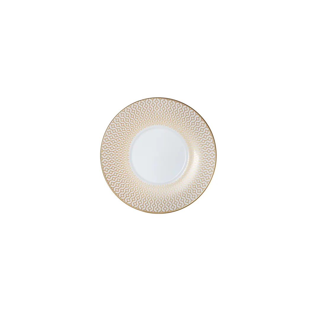 Steelite 82115AND0152 Espresso Saucer, 4.75" x 0.75", Round Bone China, Signature Diamond - 1 Dozen