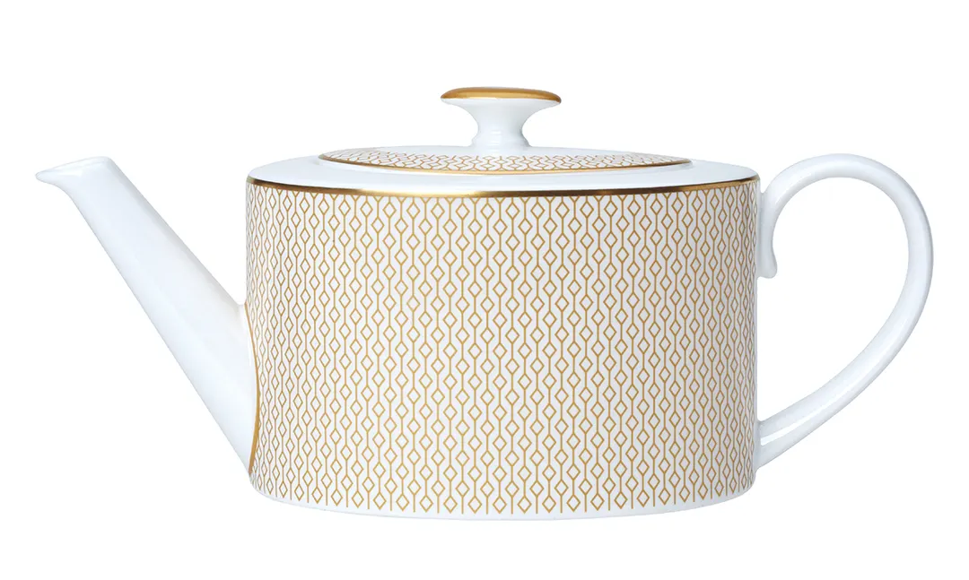 Steelite 82115AND0337L Teapot Lid, Diamond William Edwards Bone China 3.875"x2.375"x1.375", - 6/Case