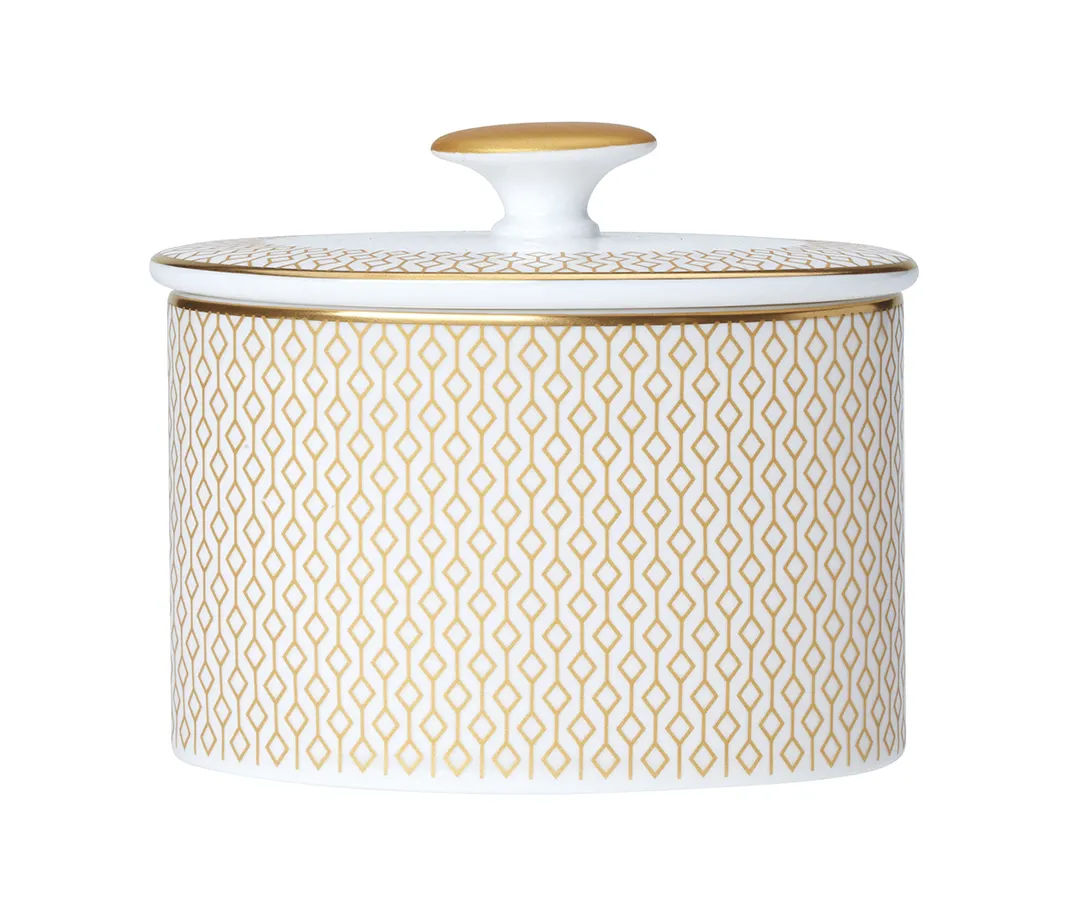 Steelite 82115AND0341 Sugar Lid, 4.125" x 2.875" x 1.0", William Edwards Bone China - 1 Dozen