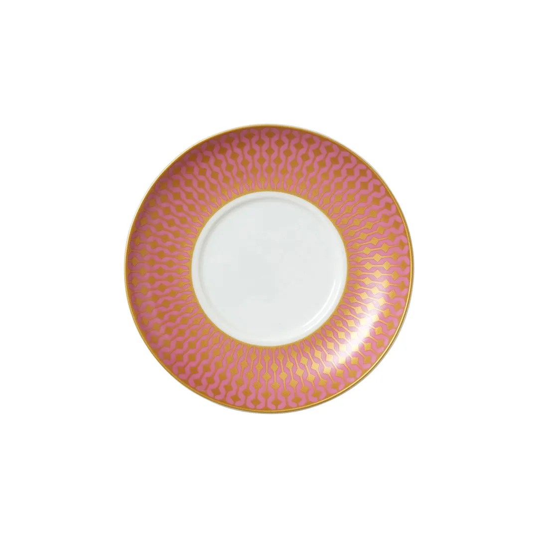 Steelite 82118AND0152 Espresso Saucer, 4.75" x 0.75", Round Jewel Bone China - 1 Dozen