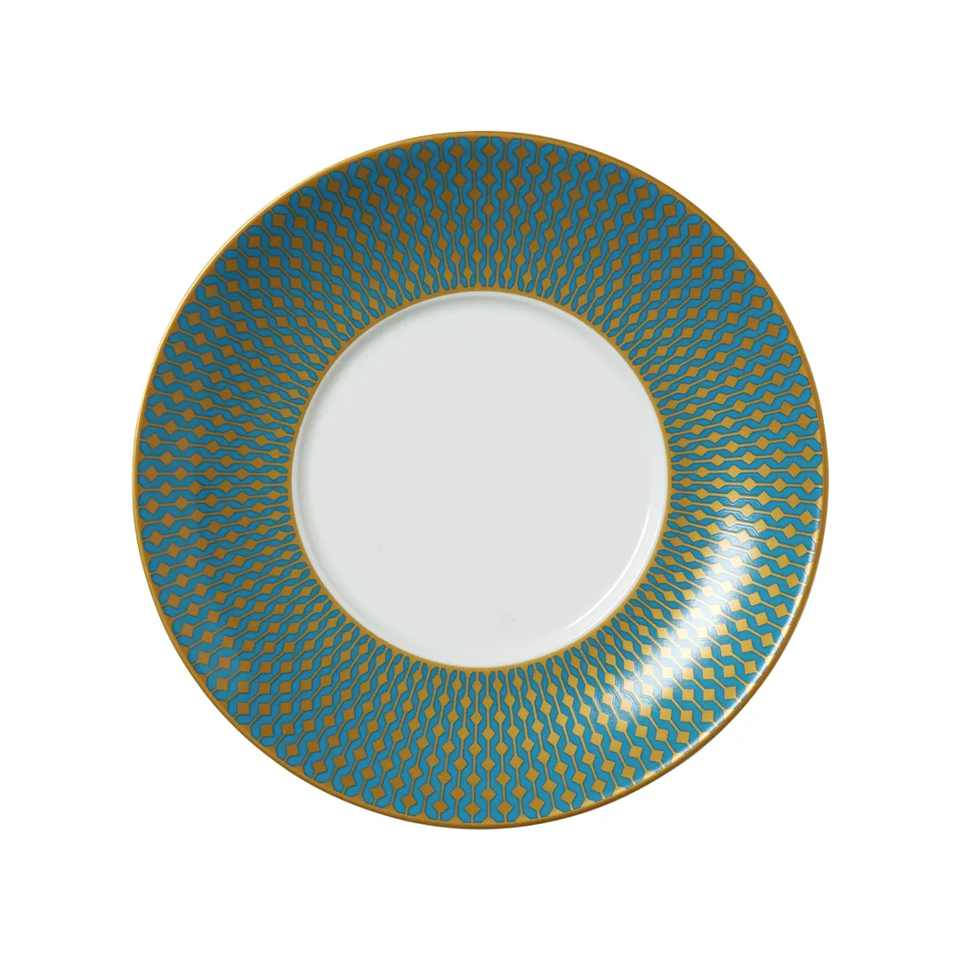 Steelite 82119AND0211 - Bone China Round Saucer, 6.375" x 0.875", Jewel Design - 1 Dozen