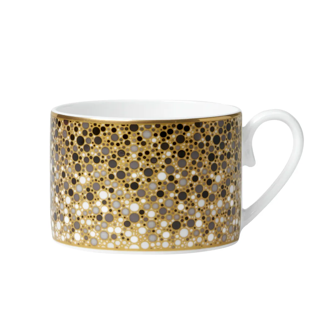 Steelite 82120AND0110 Tea Cup, 9 Oz Bone China, Fizz Black Grey, 4.375" x 3.375" x 2.5", - 1 Dozen