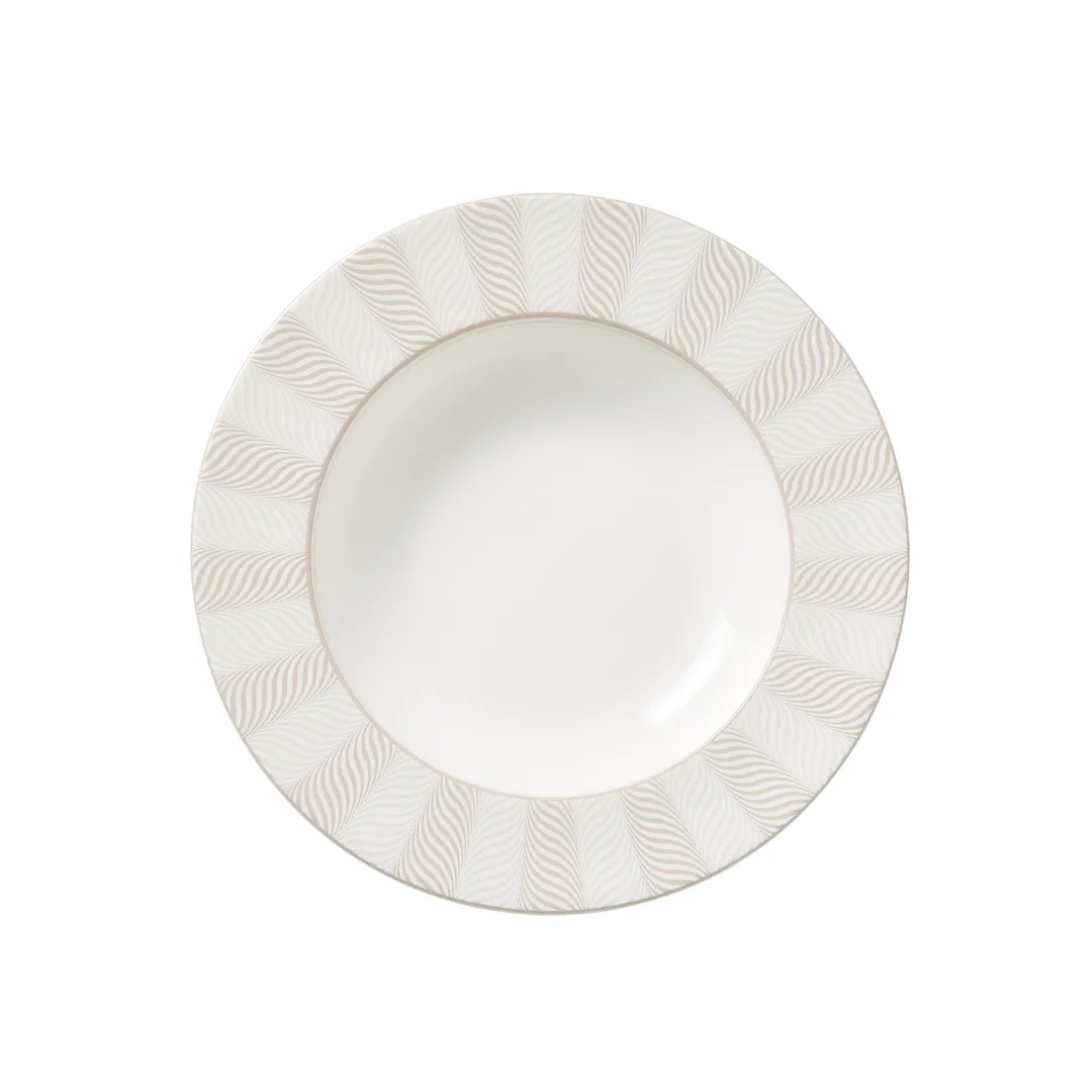 Steelite 82122AND0105 - 8 Oz Round Bone China Bowl, Taupe, 8.75" x 1.375" Rim - 1 Dozen