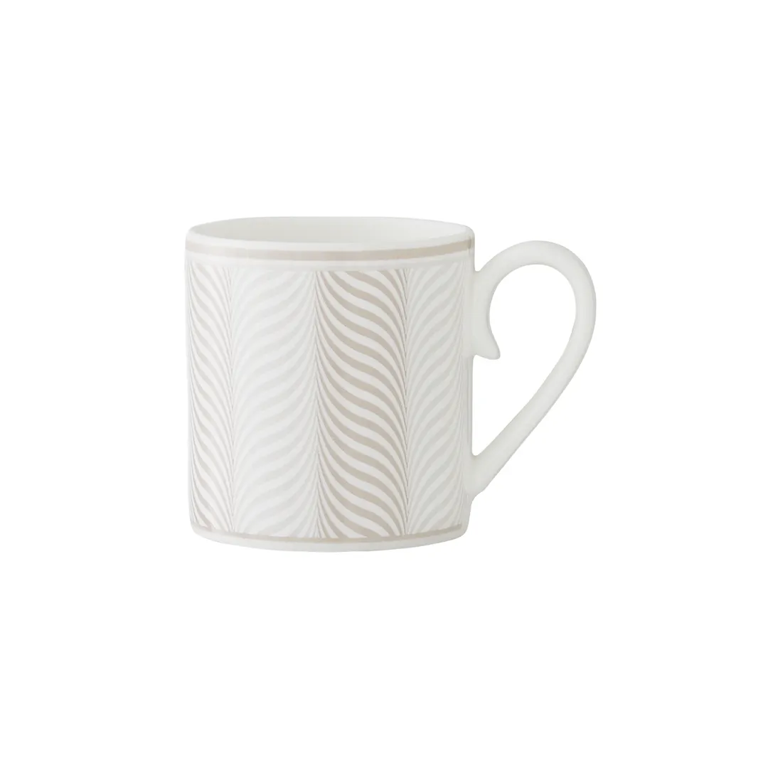Steelite 82122AND0112 - Taupe Bone China Coffee Cup, 3.5 oz, 3.25" x 2.25" x 2.5" - 1 Dozen