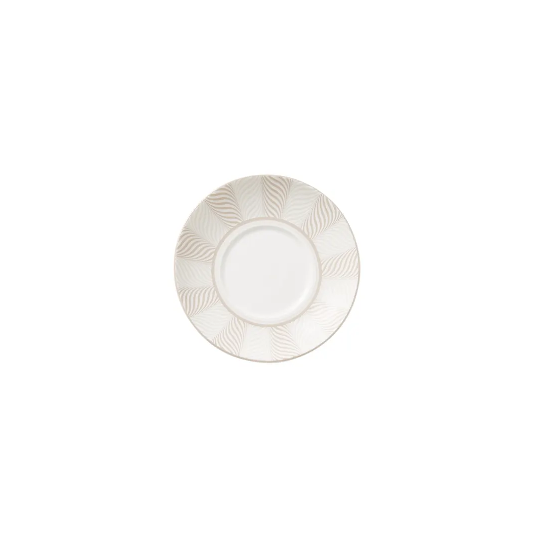 Steelite 82122AND0152 Espresso Saucer, 4.75" x 0.75" Round Bone China, Taupe Finish - 1 Dozen