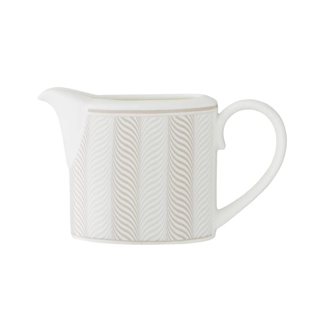 Steelite 82122AND0340 Milk Jug, 7.75 oz, 5.75" x 2.5" x 3.25" Bone China, Taupe - 1 Dozen