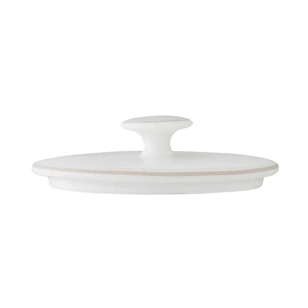 Steelite 82122AND0341 Oval Sugar Bowl Lid, 4.125" x 2.875" x 1.0", Bone China, Taupe - 1 Dozen
