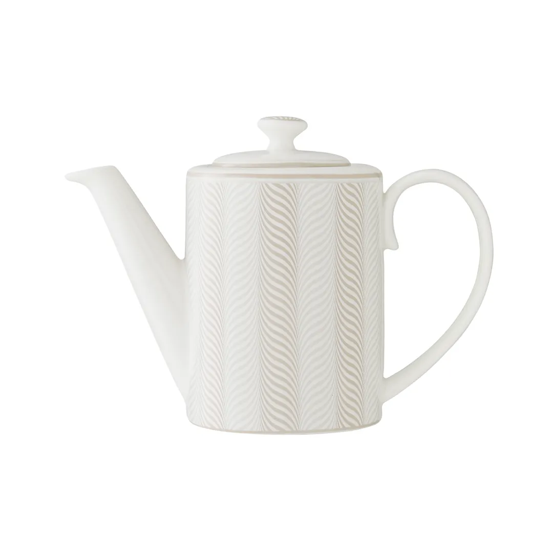 Steelite 82122AND0542 Connoisseur Pot 15.25 oz Taupe Bone China 7.5"x3.25"x4.375" No Lid - 6/Case