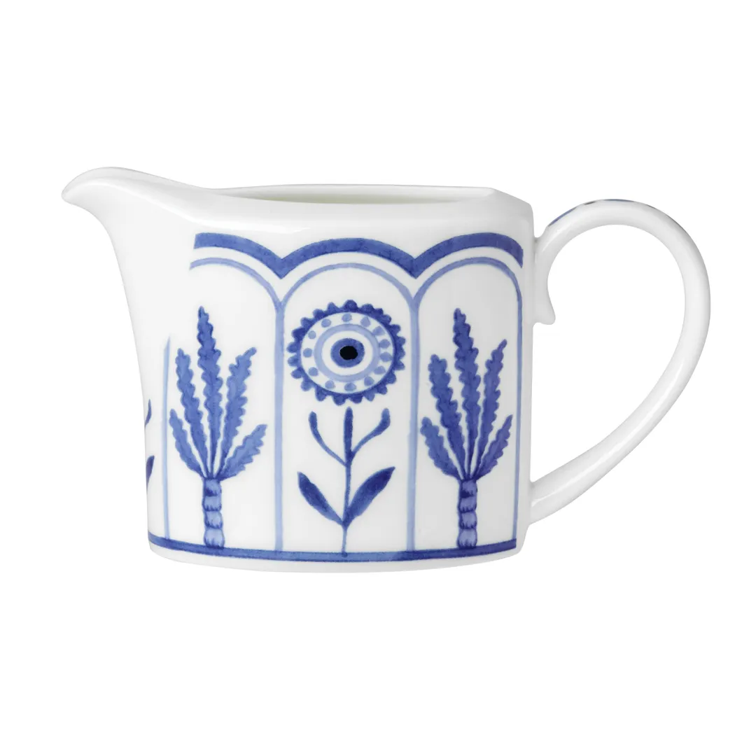 Steelite 82124AND0340 Creamer Pitcher, Coupe, 7.75 Oz, 5.75" x 2.5" x 3.25" China, Blue - 1 Dozen