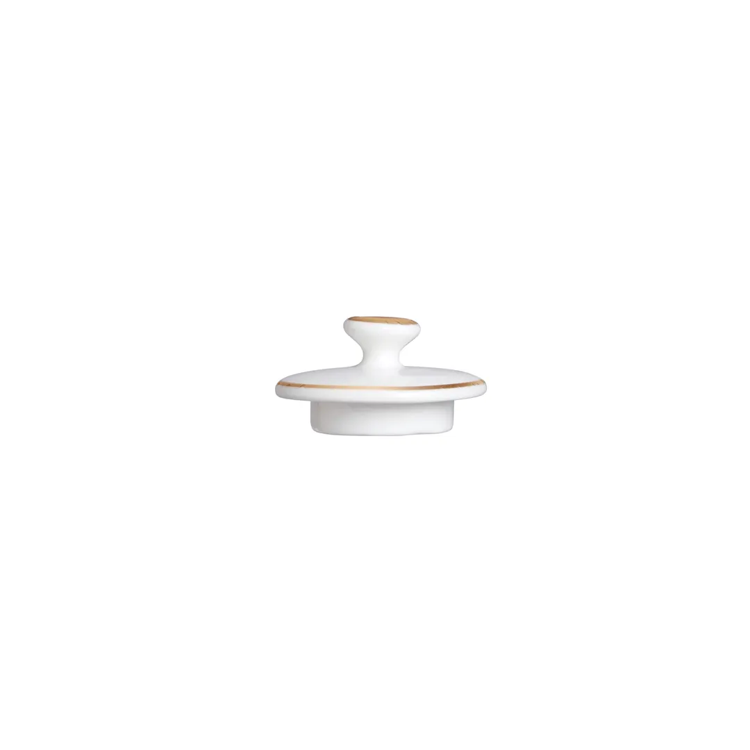 Steelite 82125AND0542L Beverage Pot Lid, 2.375" x 1.375", Bone China, Quanta Pattern - 6/Case