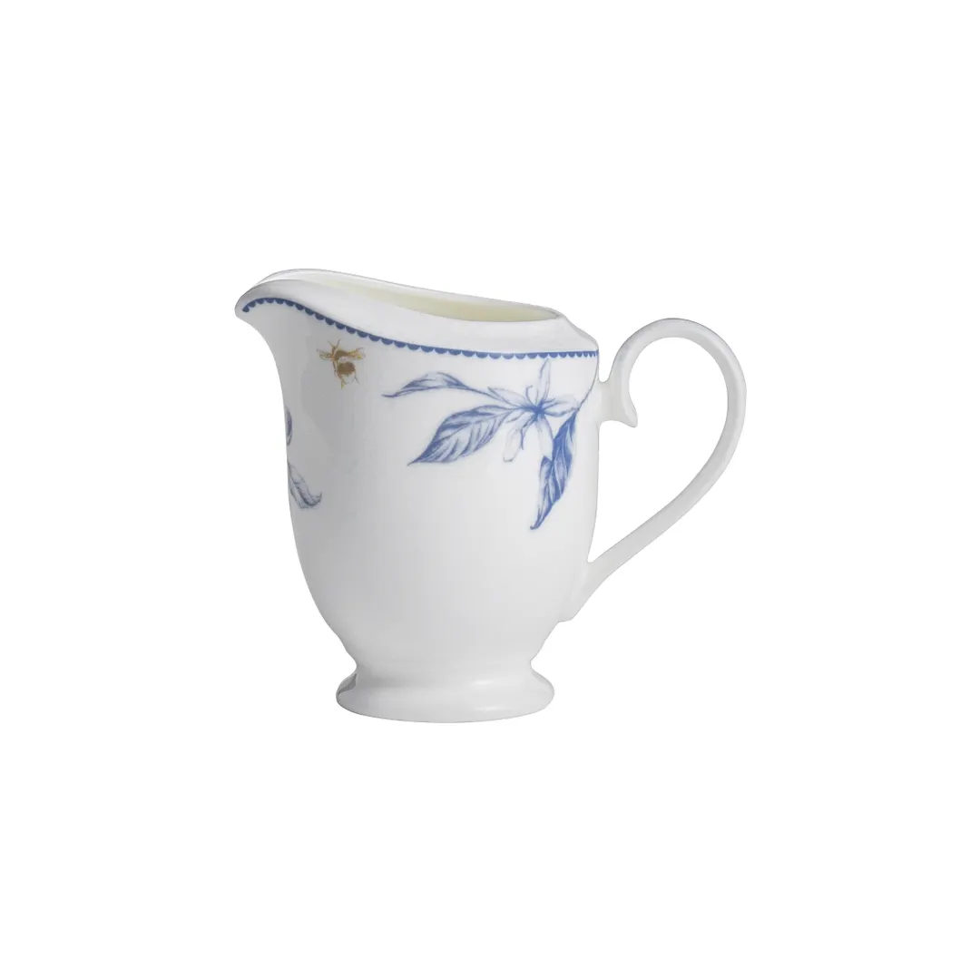 Steelite 82131AND0120 Milk Jug Pitcher, 9 oz China, Hive Blue, 3.5"x3.0"x4.125" Handle - 1 Dozen