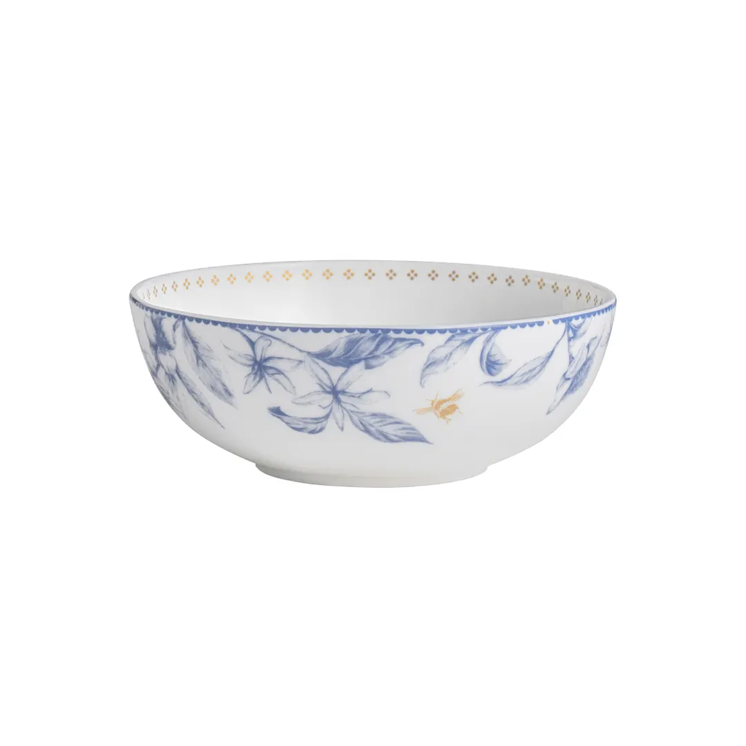 Steelite 82131AND0332 Coupe Bowl, 12.4 oz (5.75" x 2.125") Hive Blue China Round Vitrified - 1 Dozen