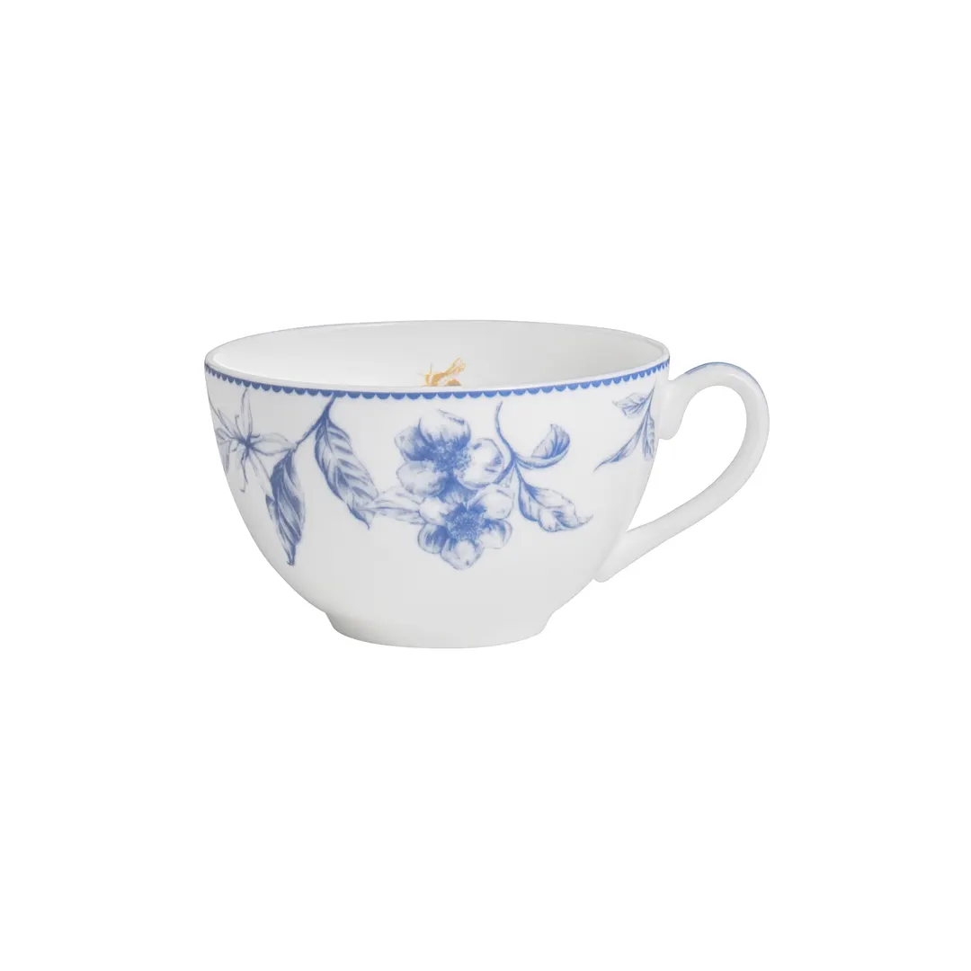 Steelite 82131AND0411A - Hive Blue Bone China Tea Cup, 9.0 oz, 5.0" x 4.0" x 2.5", - 1 Dozen