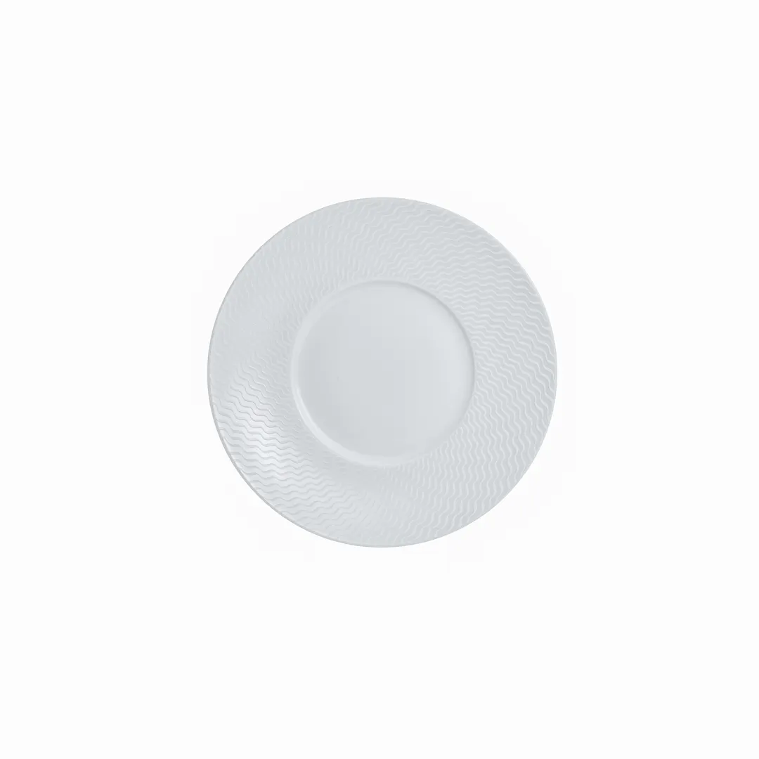 Steelite 82132AND0152 Espresso Saucer, 4.75" x 0.75" Round Bone China, Lahari Design - 1 Dozen