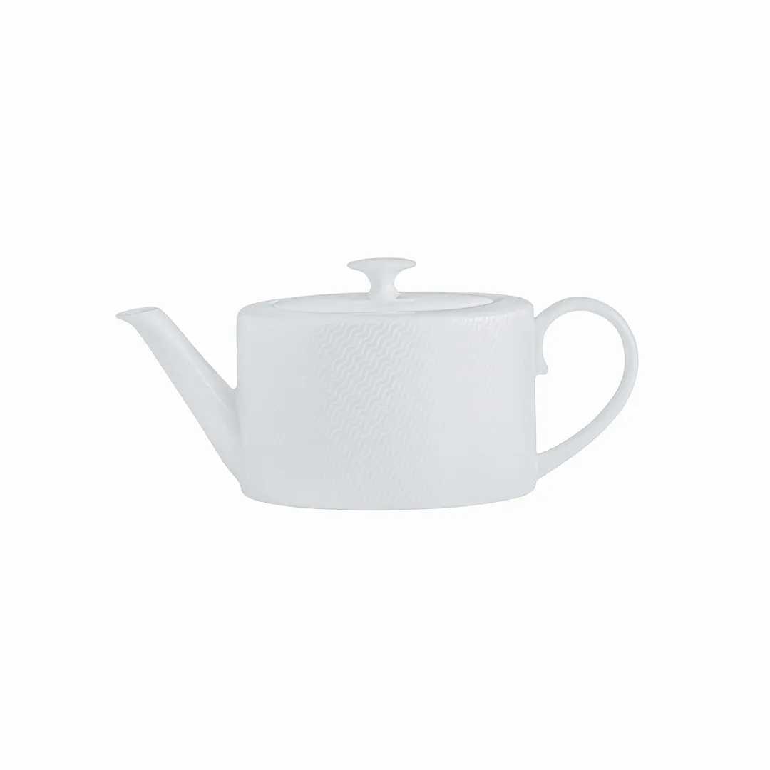 Steelite 82132AND0337 Oval Teapot, 19.4 oz, 9.25" x 3.75" x 3.5", Bone China - 6/Case