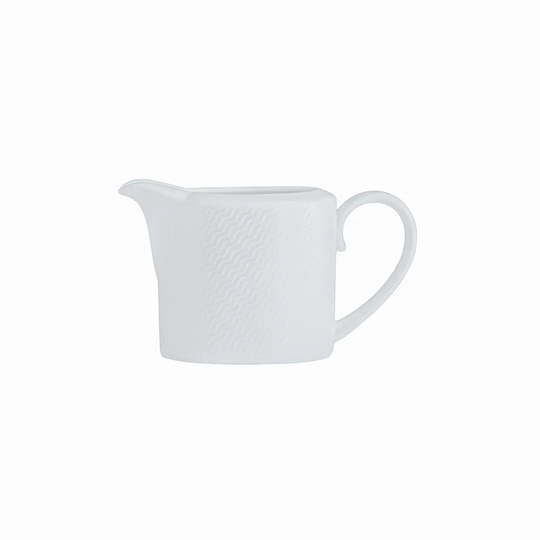 Steelite 82132AND0340 Milk Jug, 7.75 Oz, 5.75" x 2.5" x 3.25" Bone China, Lahari Wave - 1 Dozen