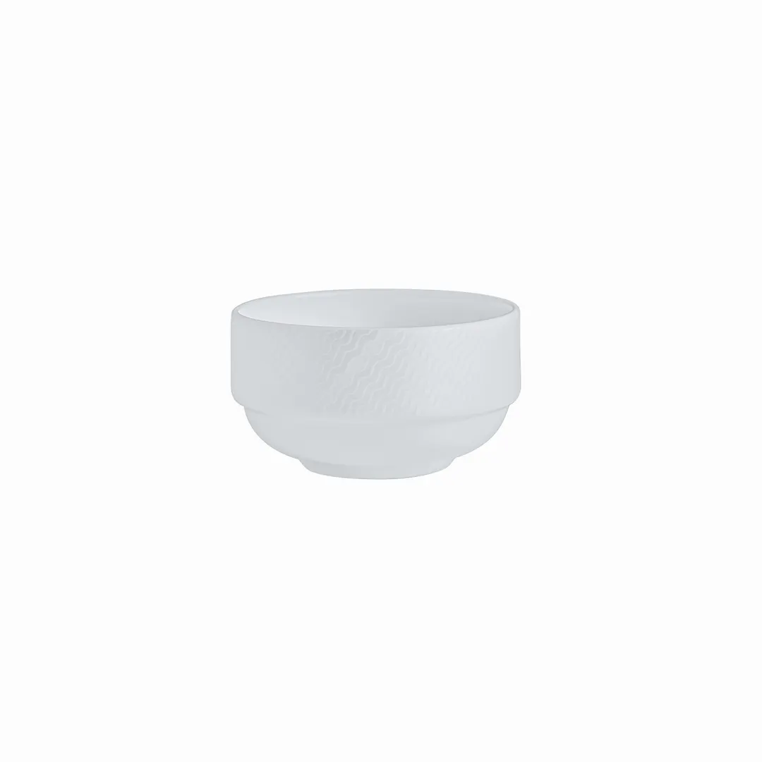 Steelite 82132AND0551 - Soup Cup, 10 oz (4.0" x 2.25"), Bone China, Stackable Design - 1 Dozen