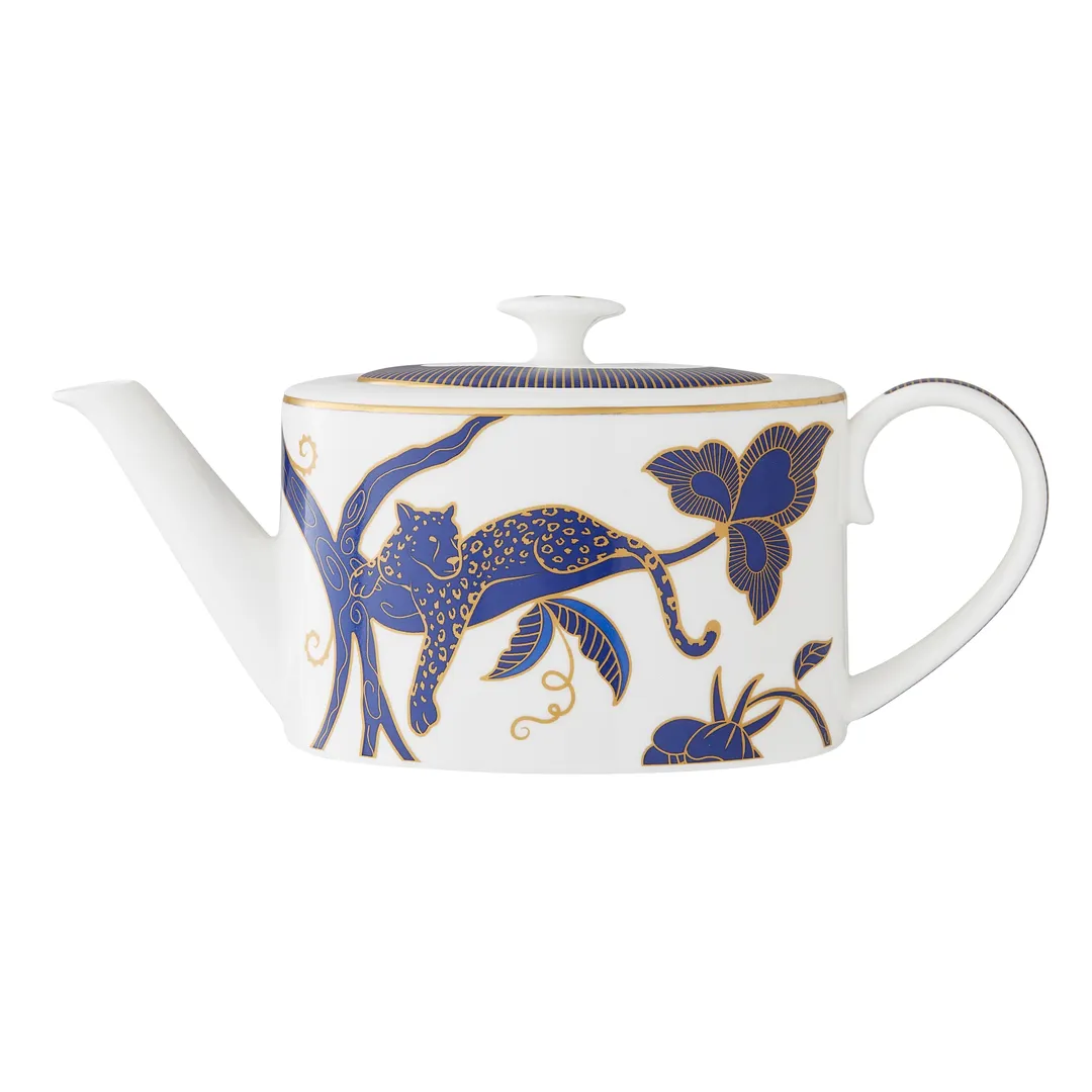 Steelite 82135AND0337 - Bone China Coffee Pot, 19.4 oz, 9.25"W×3.75"D×3.5"H, With Lid - 6/Case