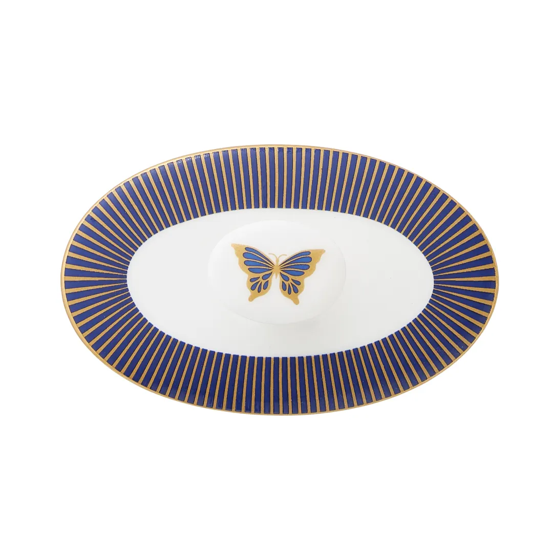 Steelite 82135AND0337L Oval Teapot Lid, Bone China, 3.875" W x 2.375" D x 1.375" H - 6/Case